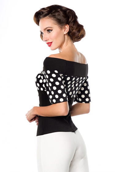 Vintage polka-dot top